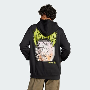 ADIDAS ORIGINALS Sweatshirt 'Q12 Training Supply Fashion Death Metal' in Black: front