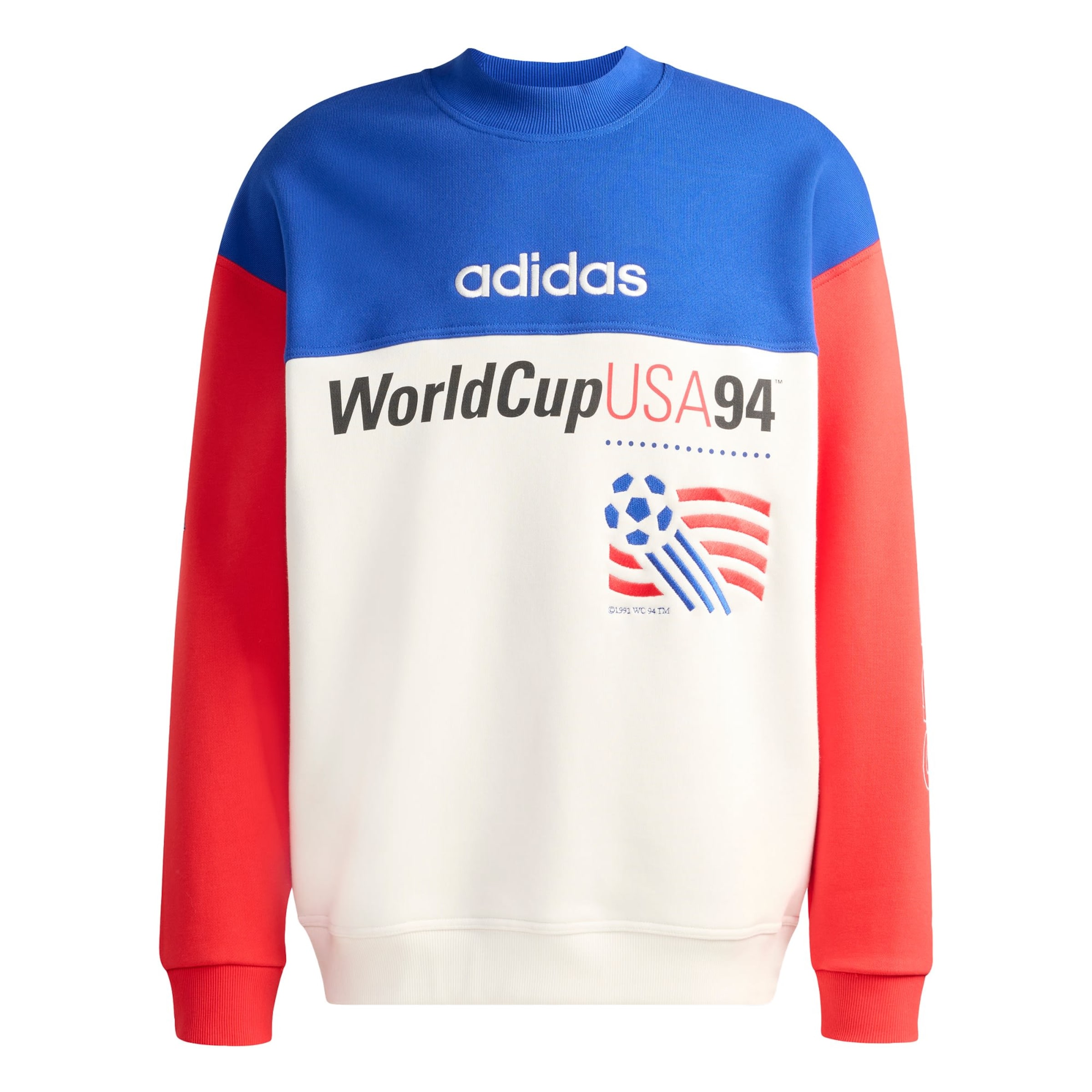 ADIDAS PERFORMANCE Sports sweatshirt in Blue / Cranberry / Black / Wool white, Item view