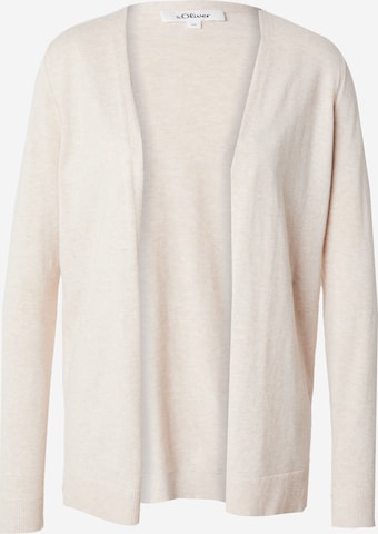 s.Oliver Strickjacke in Beige: Vorderseite