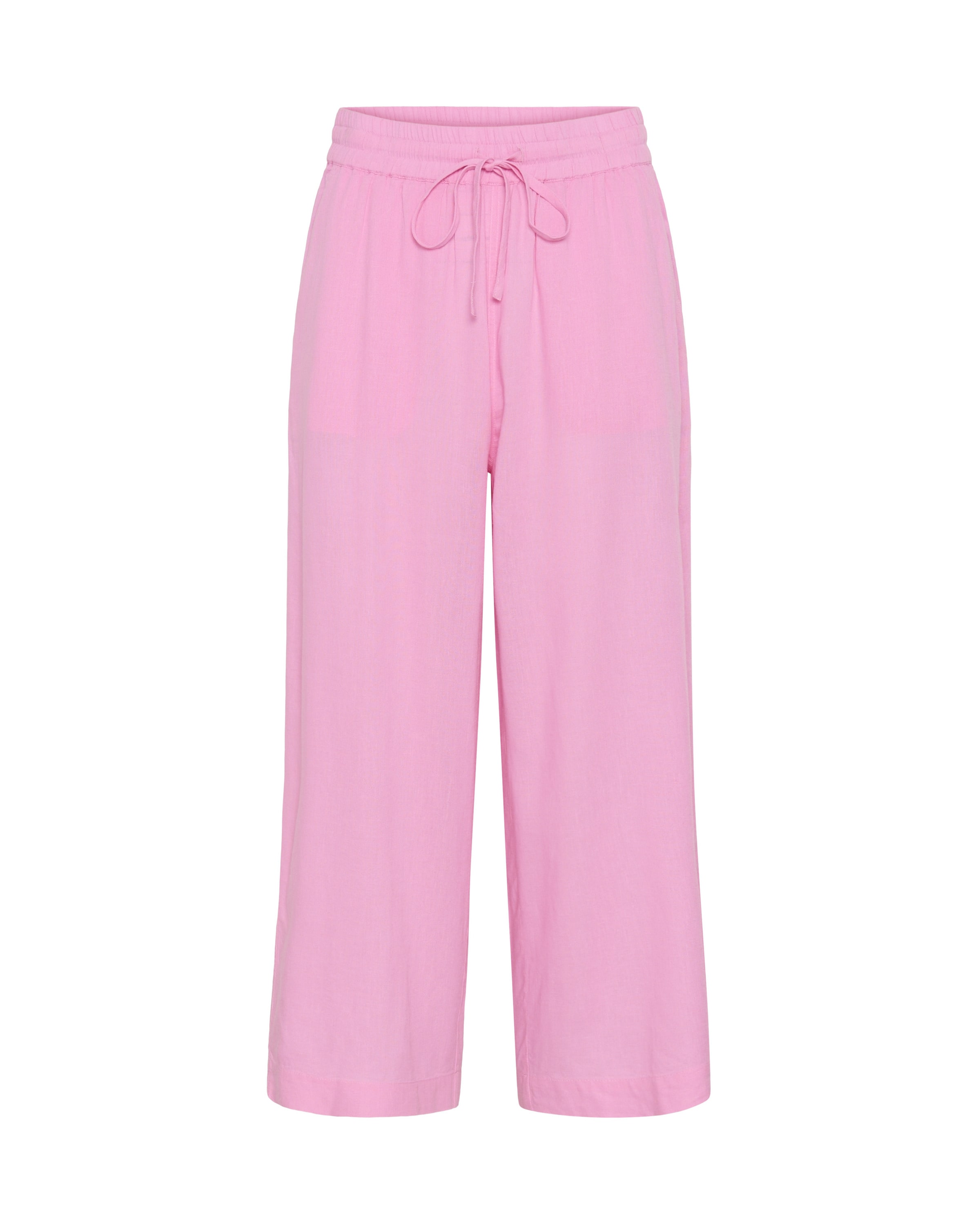 Kaffe Wide Leg Hose ' KAmilia' in Pink: Vorderseite