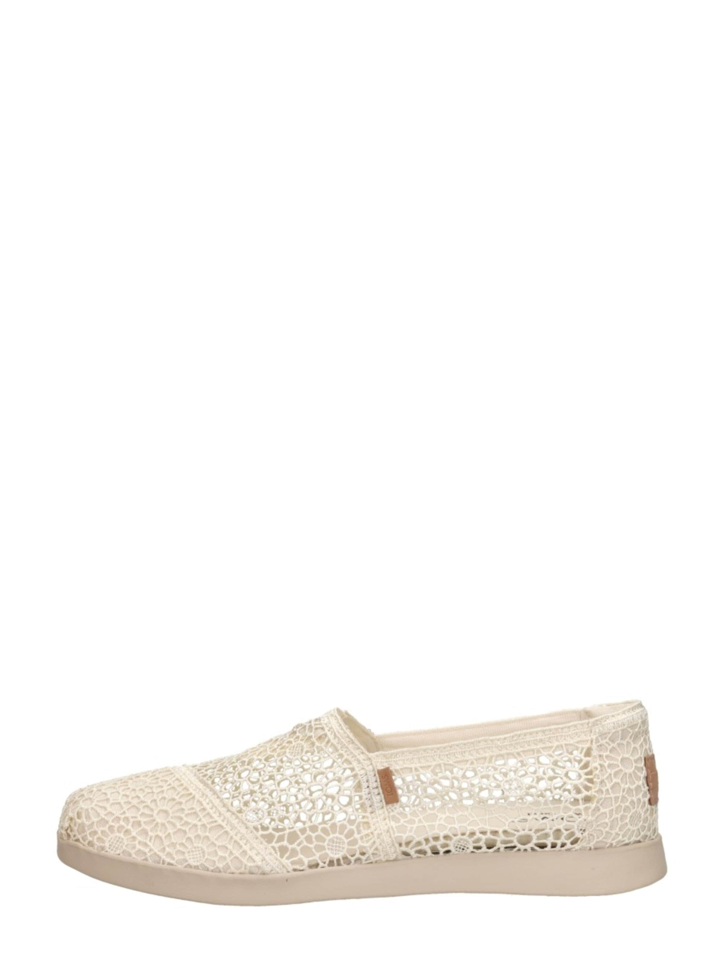 TOMS Classic Flats 'Alpargata Plus' in Beige: front