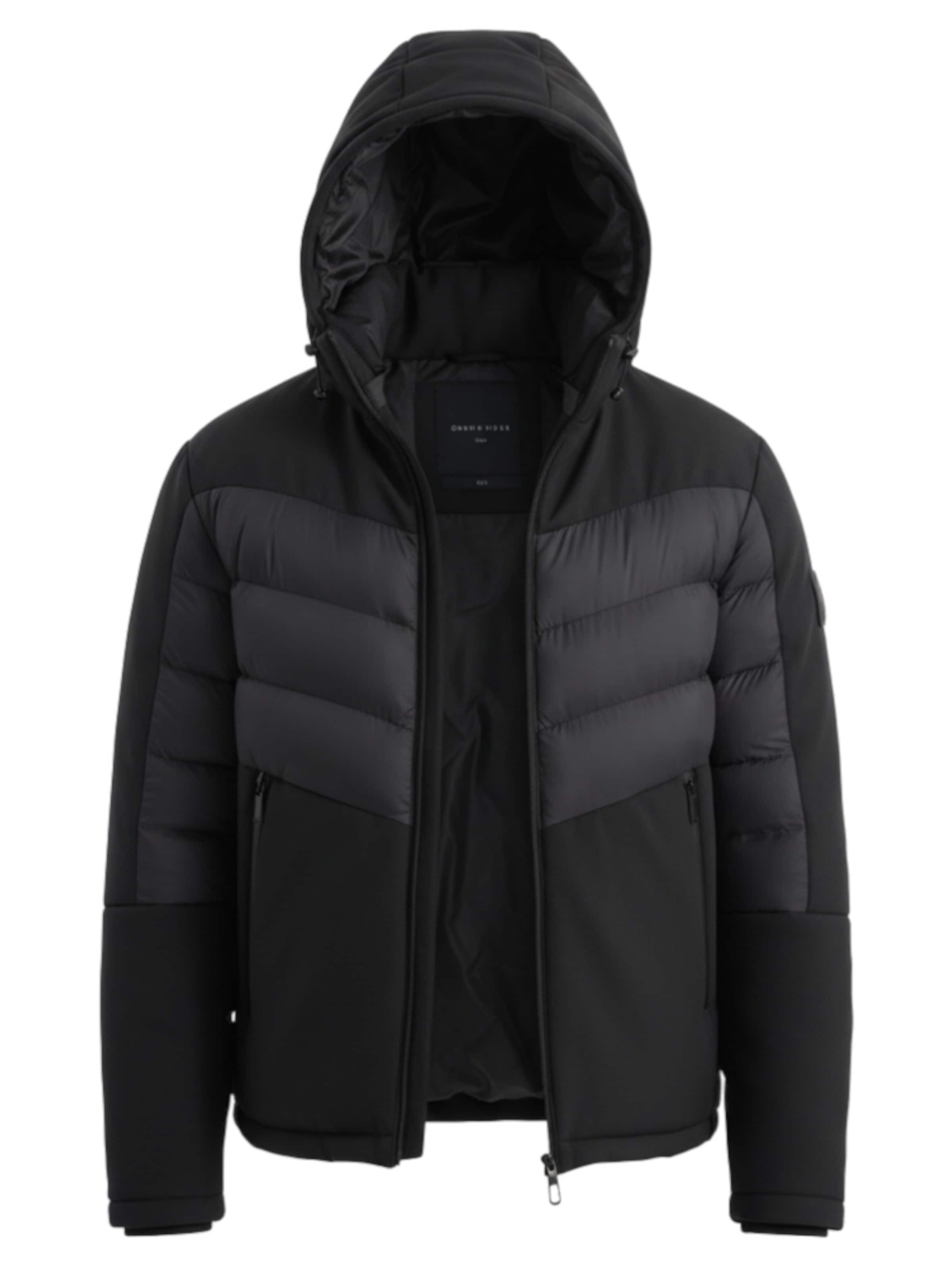 Ombre Weatherproof jacket in Black: front