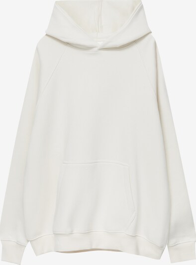 Bluză de molton Pull&Bear pe alb murdar, Vizualizare produs