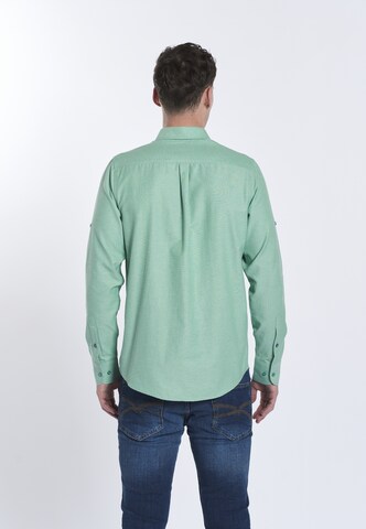 DENIM CULTURE - Ajuste regular Camisa ' FYODOR ' en verde