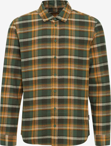 BLEND Regular fit Button Up Shirt in Green: front