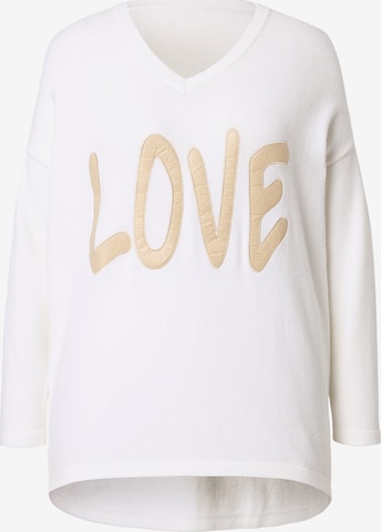 Pull-over MIAMODA en blanc : devant