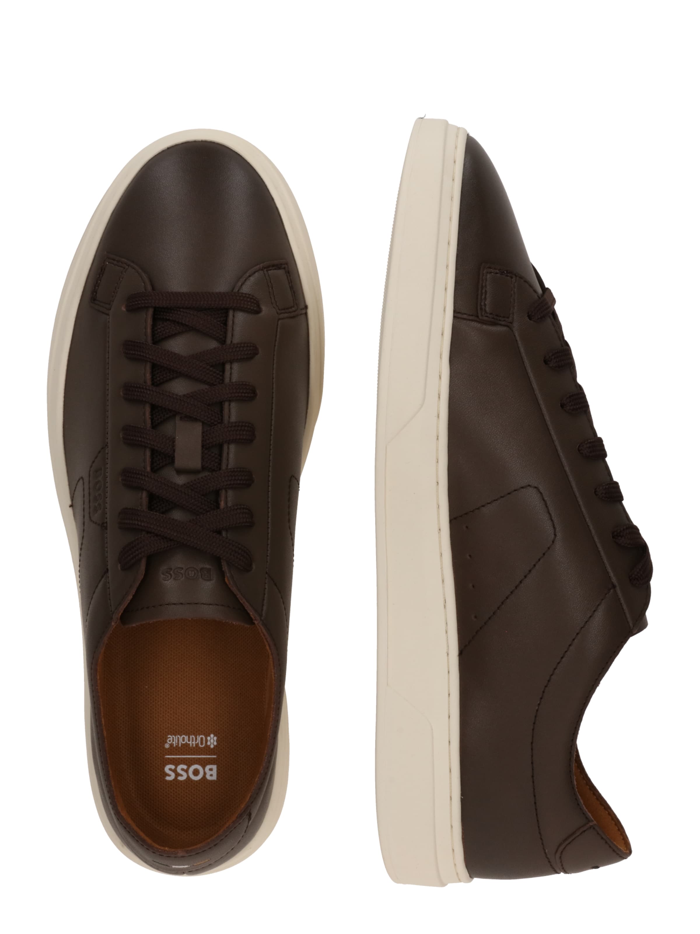 BOSS Низкие кроссовки 'Kieran_Tenn' в Коричневый