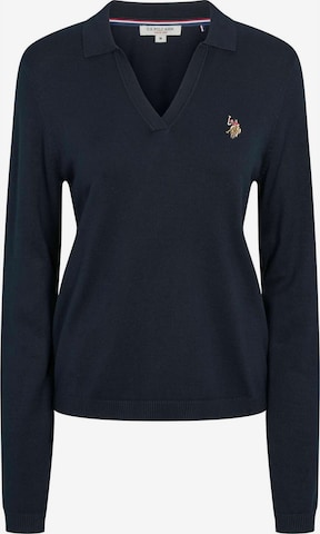 Top ' UWLilwan ' de la U.S. POLO ASSN. pe albastru: față