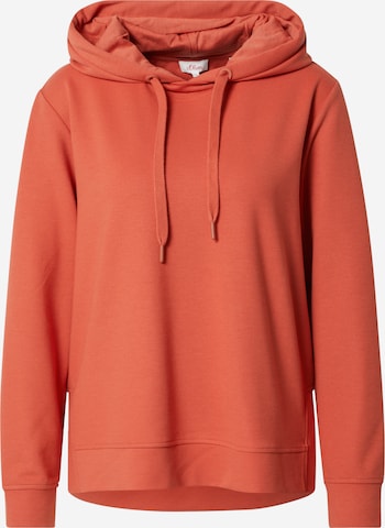 s.Oliver Sweatshirt in Orange: front