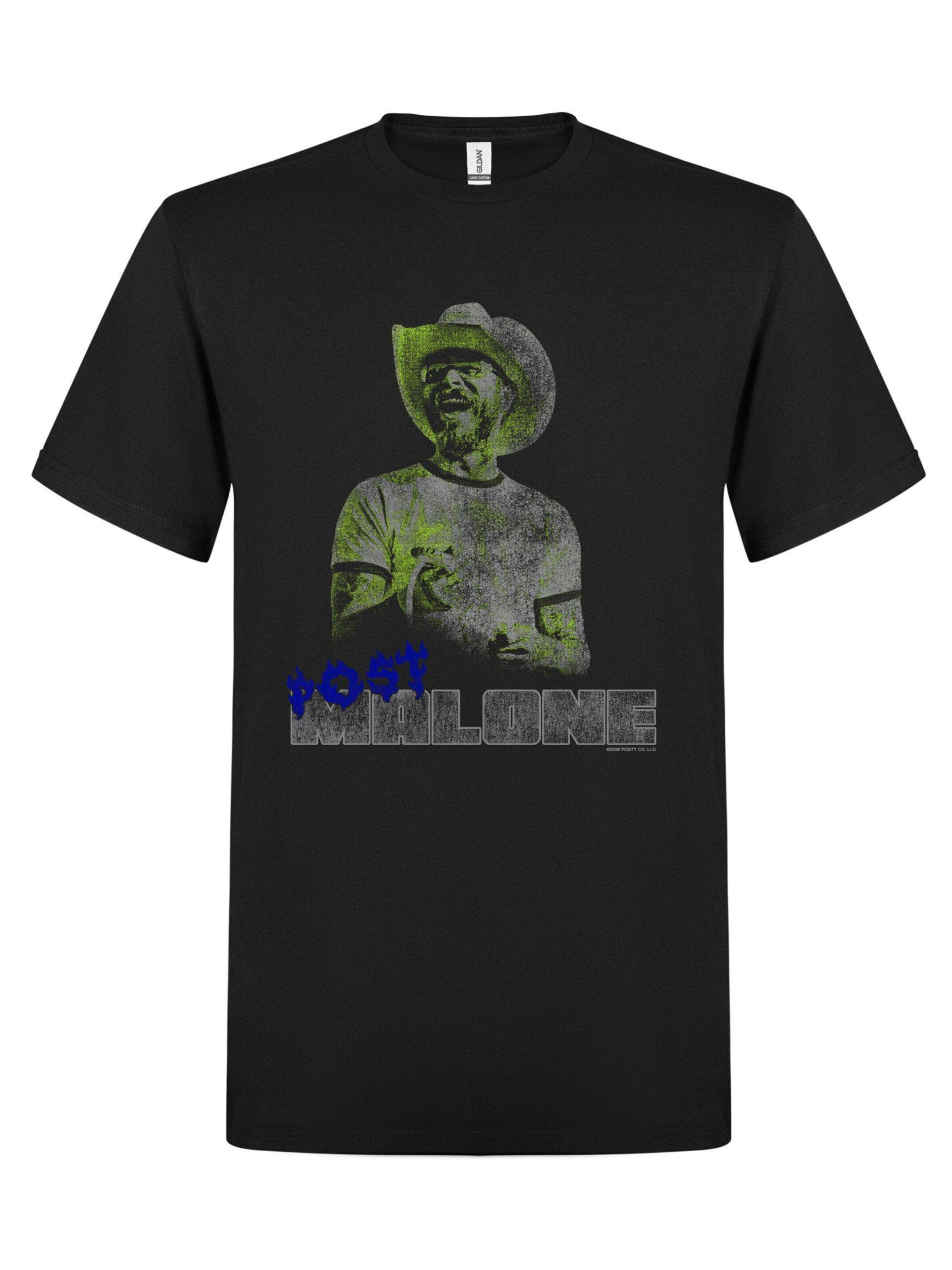 Rockshirts Shirt 'Post Malone Worldtee T-Shirt' in Black: front