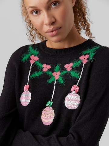 VERO MODA Sweater 'Christmas Ball' in Black