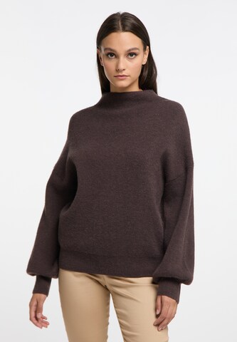 Pull-over RISA en marron : devant