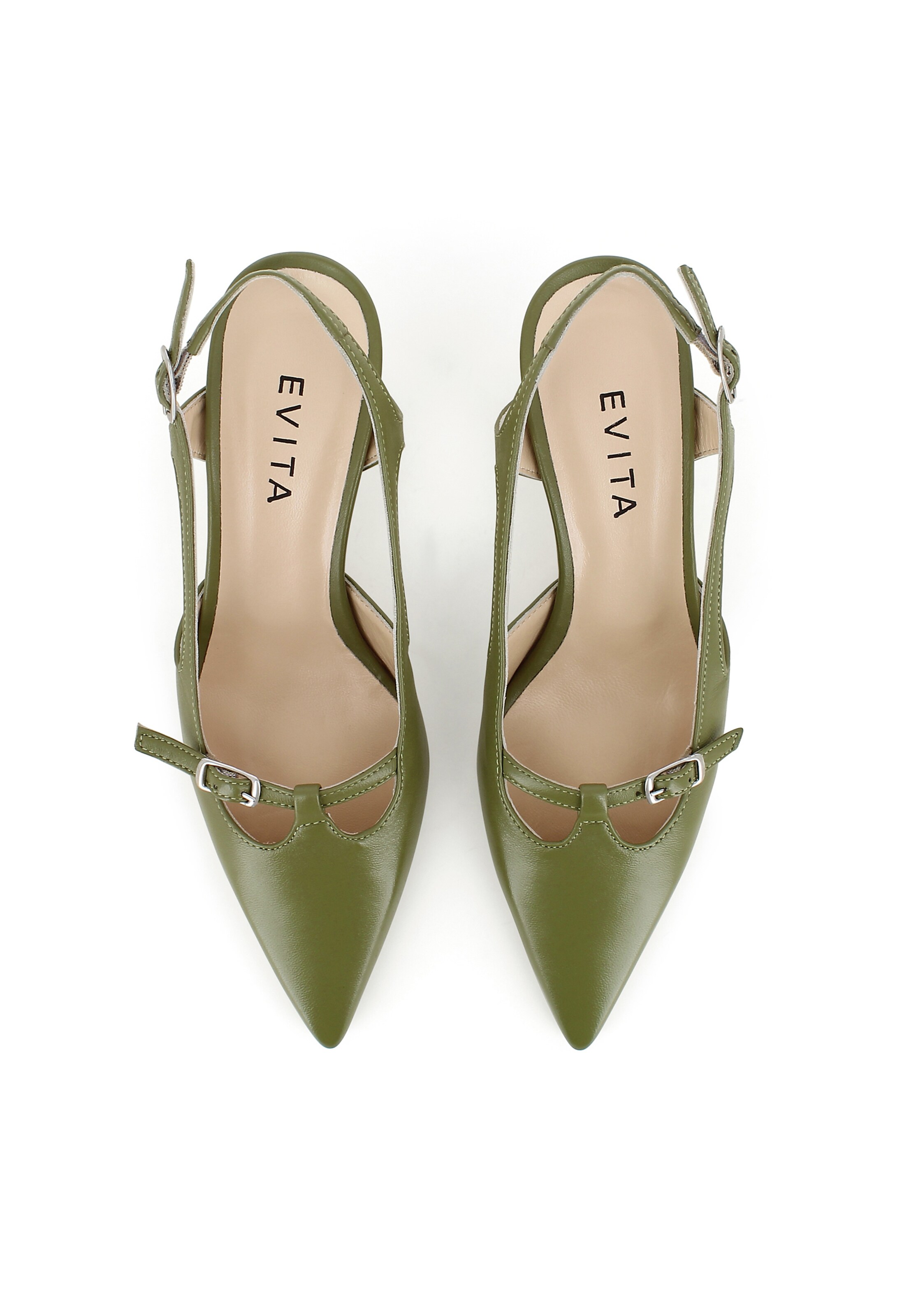 EVITA Slingback pumps 'PERLA' in Green