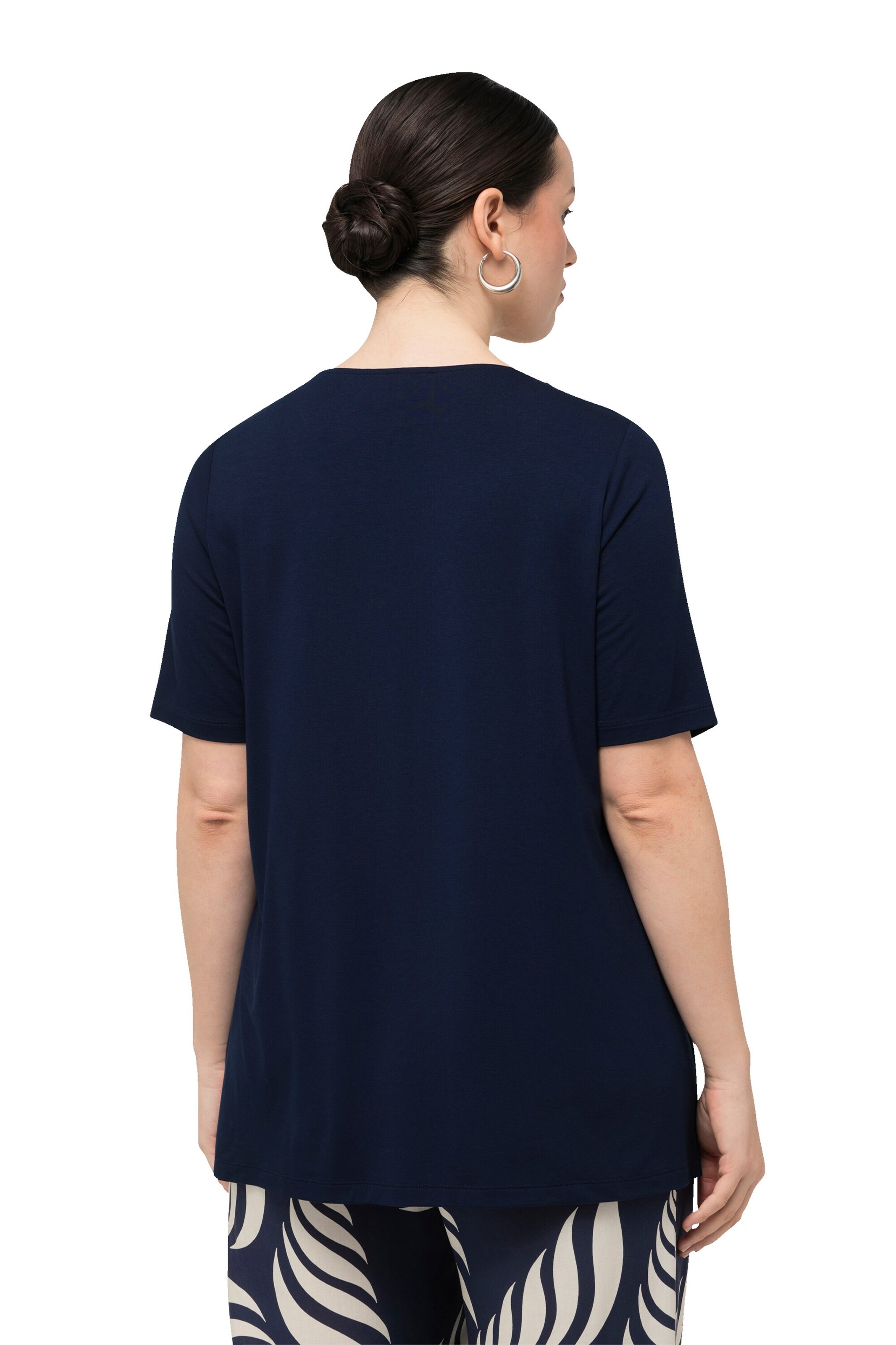 T-shirt Ulla Popken en bleu