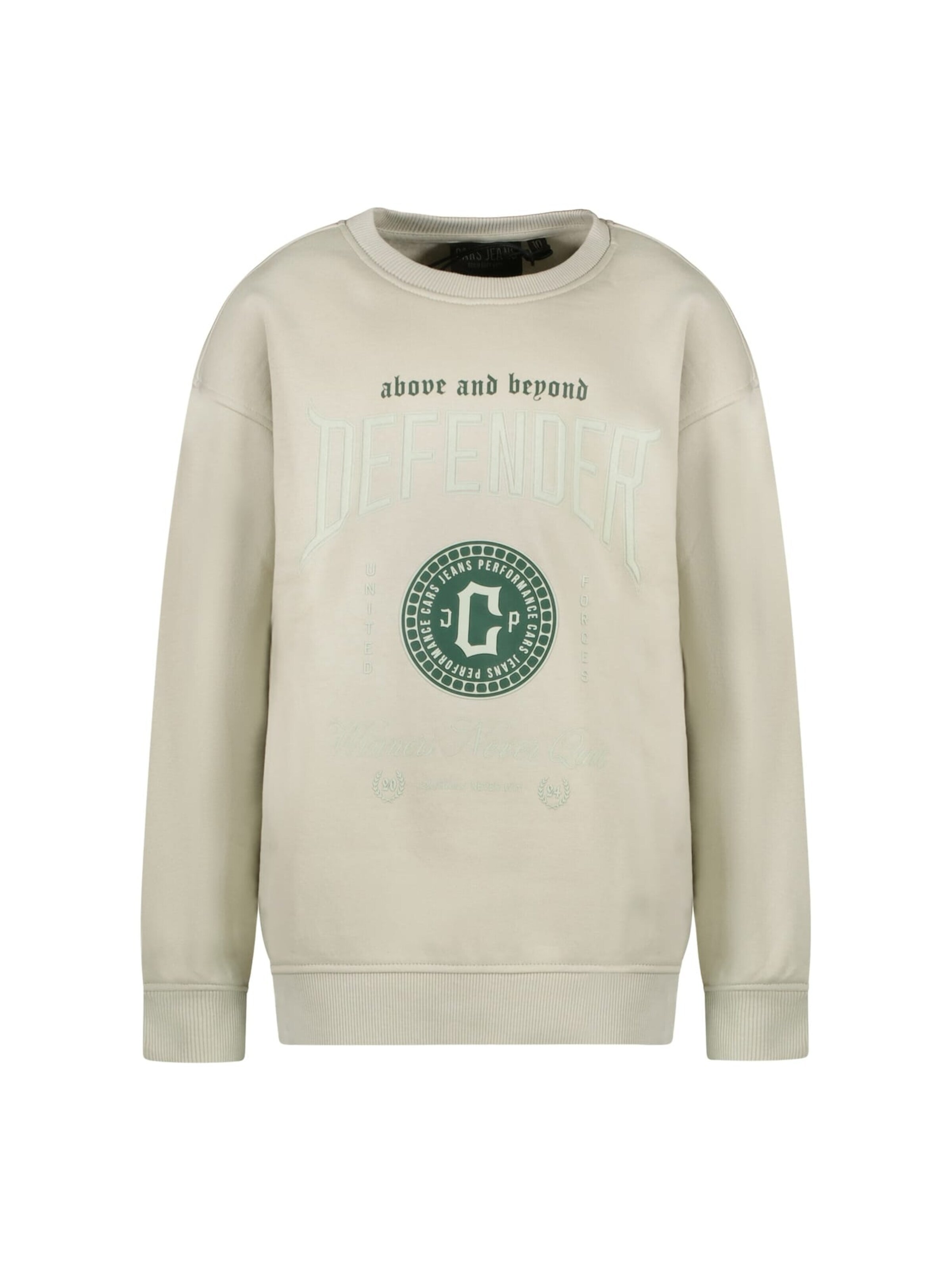 CARS Sweatshirt in Beige: front
