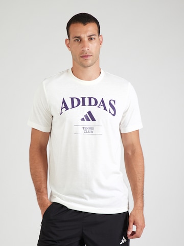 Tricou funcțional 'HRTG' de la ADIDAS PERFORMANCE pe alb: față