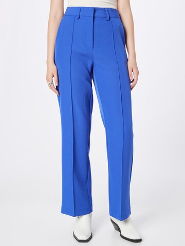 Y.A.S Loose fit Pleated Pants 'Jella' in Blue: front