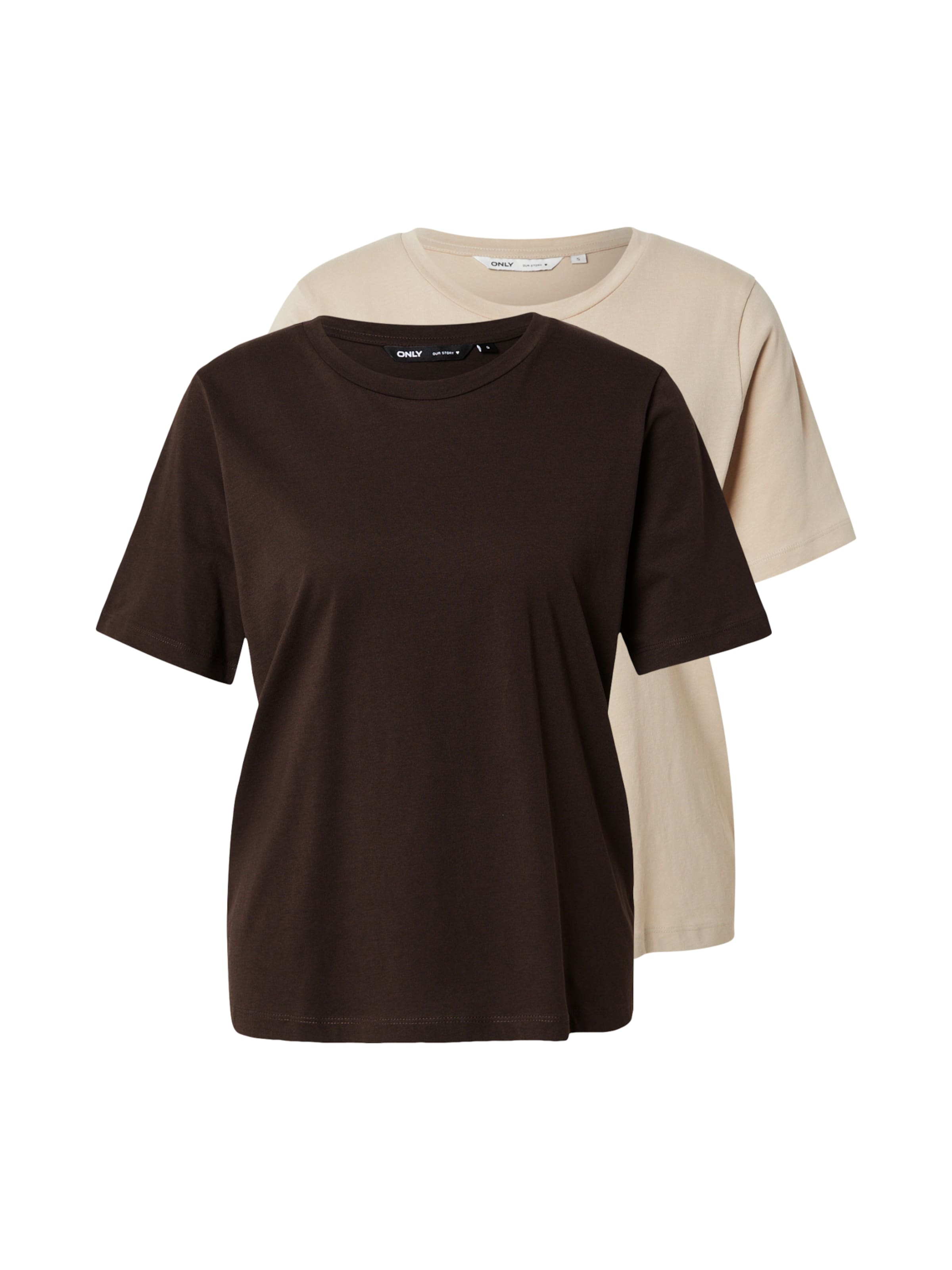 ONLY Футболка 'ONLONLY' в Бежевый: спереди