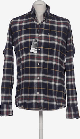 Barbour Button Up Shirt in M in Blue: front