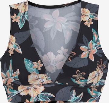 VENICE BEACHBustier Sportski bikini gornji dio - crna boja: prednji dio