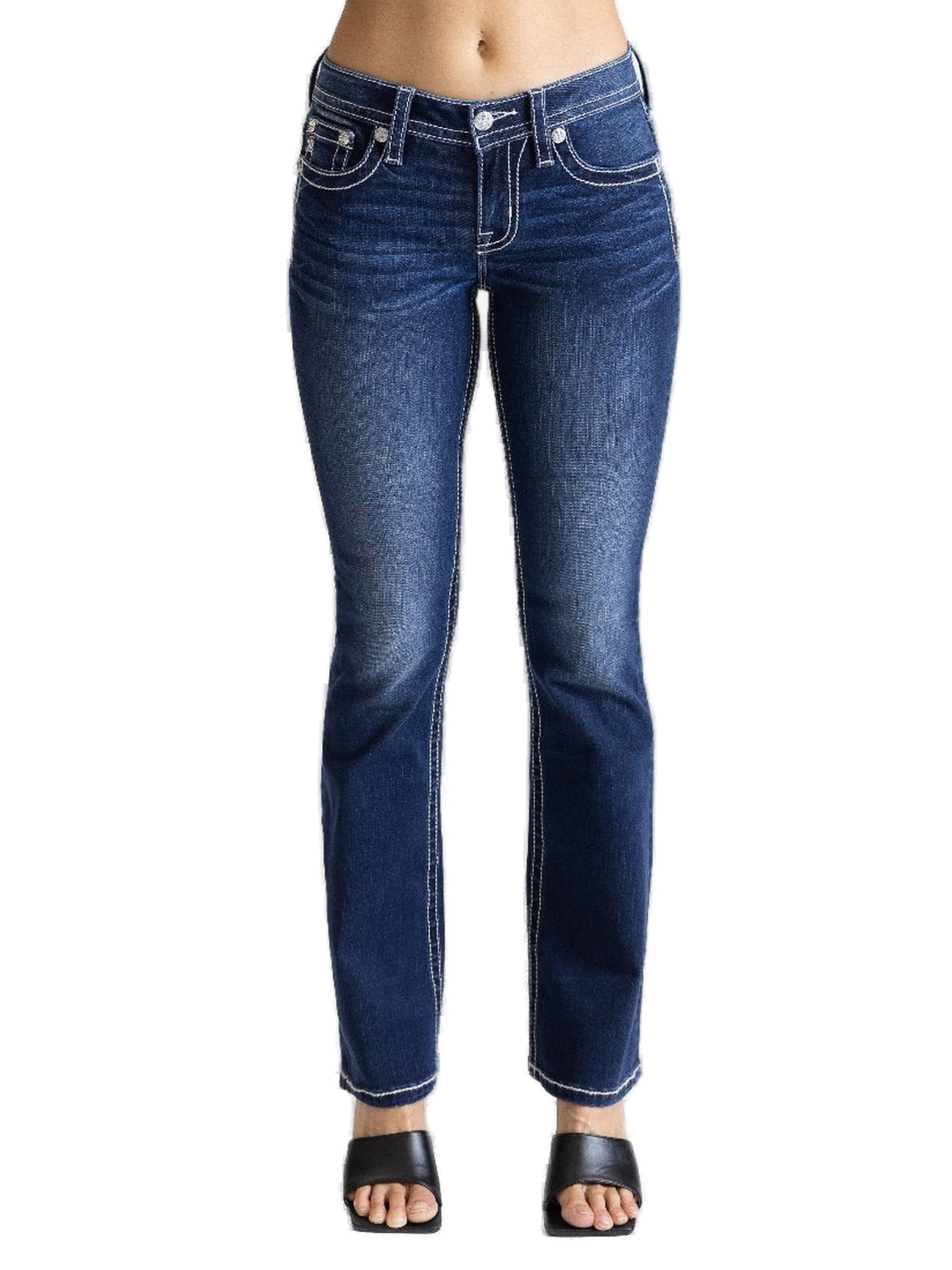 Miss Me Boot cut Jeans 'D1117 Mid-Rise Boot' in Blue