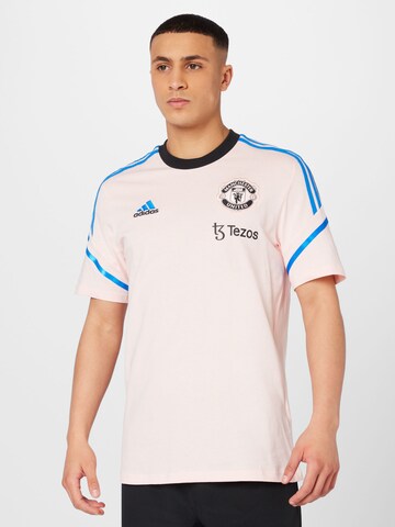 T-Shirt fonctionnel 'Manchester United Condivo 22' ADIDAS SPORTSWEAR en rose : devant