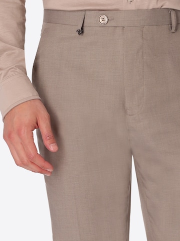 Distretto12 - regular Pantalón de pinzas 'ALABASTRO' en beige