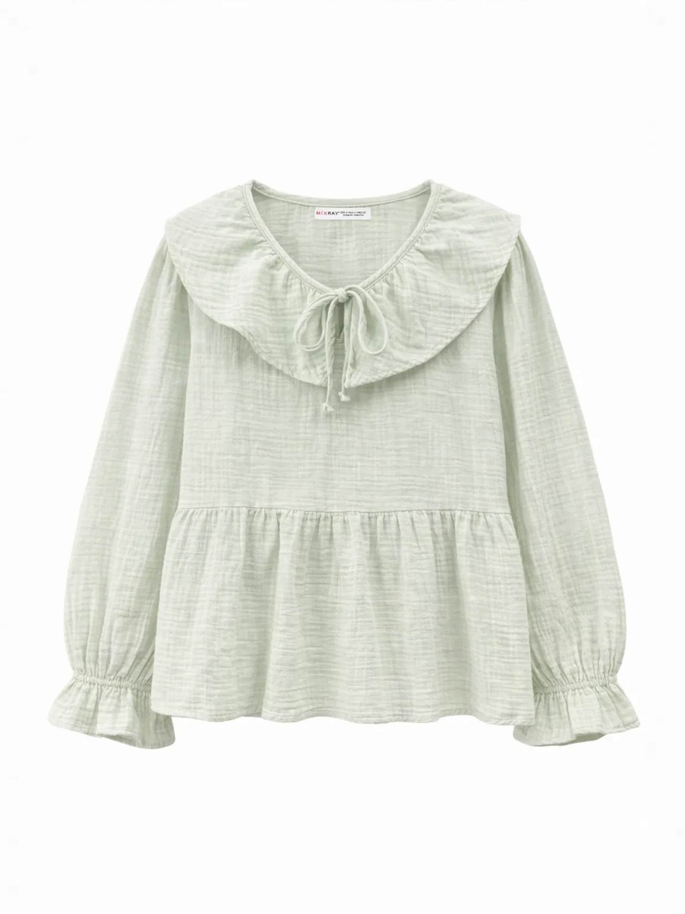 MixRay Bluse in Grün: Vorderseite