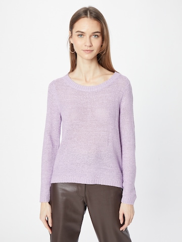 ONLY Sweater 'Geena' in Purple: front