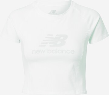 T-shirt 'PODIUM' new balance en blanc : devant