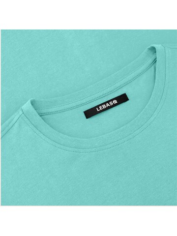 LEBASQ Shirt 'The Baker Crew Neck' in Blauw