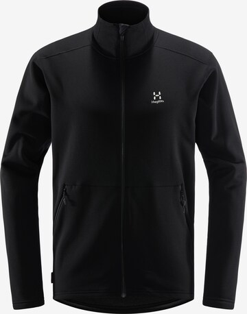 Haglöfs Athletic Fleece Jacket 'Bungy' in Black: front