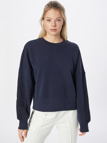 ADIDAS SPORTSWEAR Sportief sweatshirt 'Future Icons 3-Stripes' in Blauw: voorkant