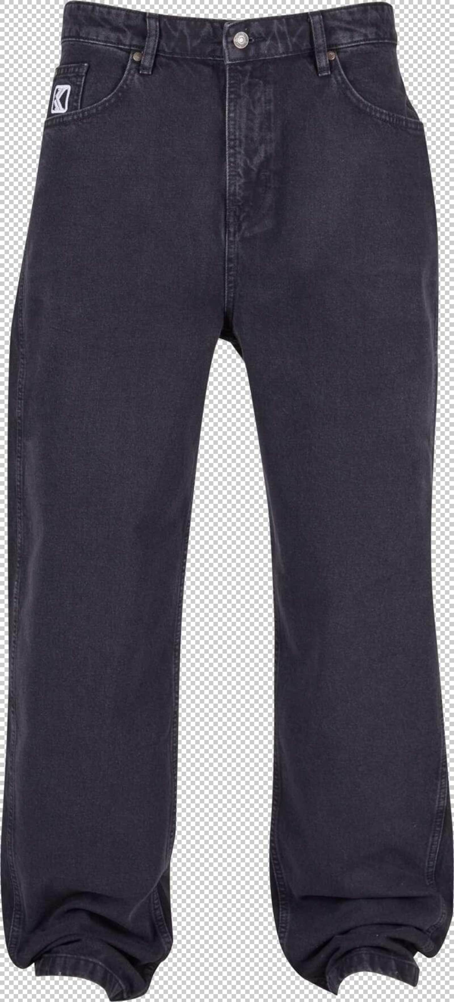 Loosefit Jean Karl Kani en noir : devant