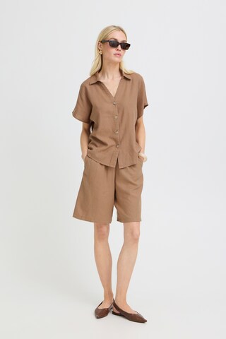 b.young Bluse in Beige