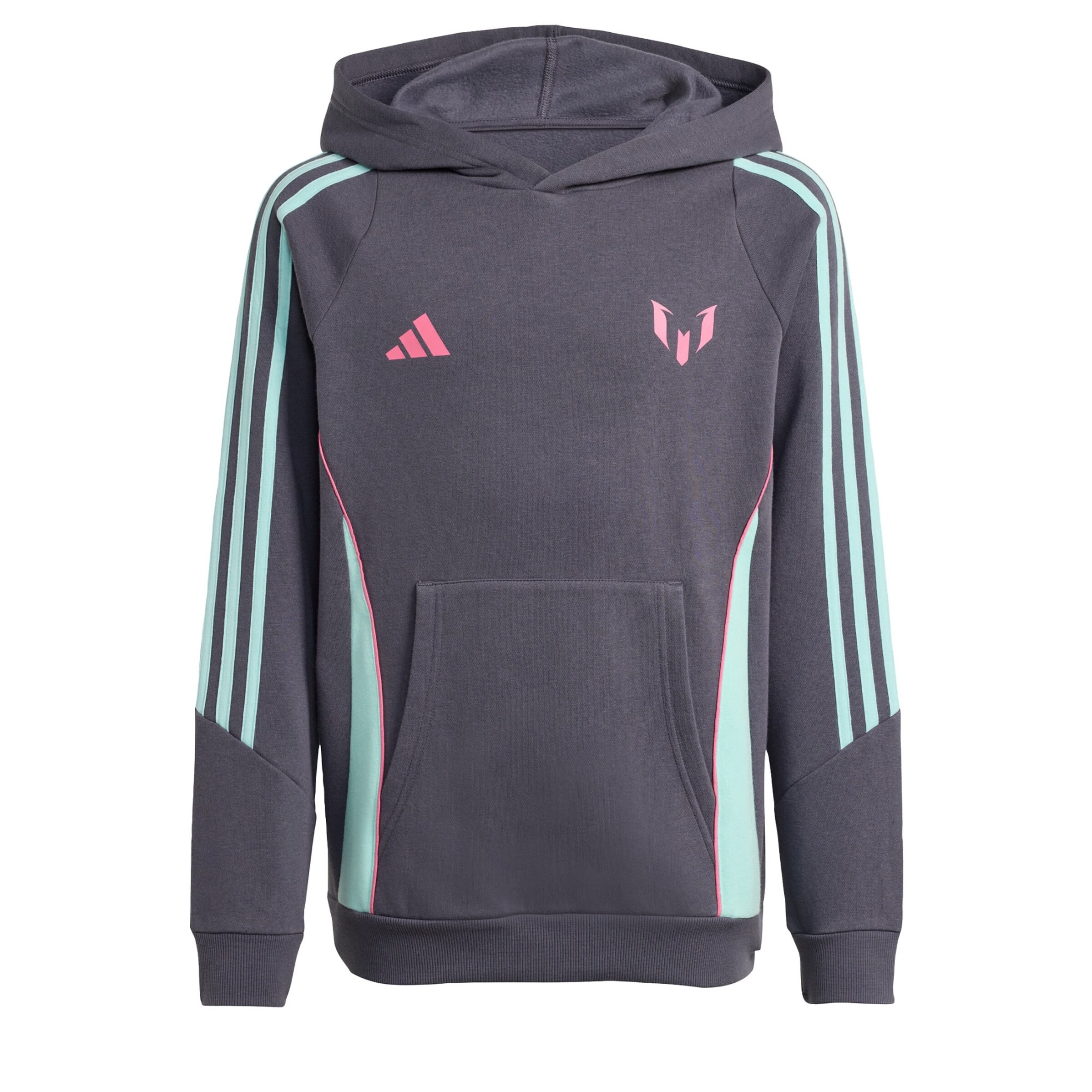 ADIDAS PERFORMANCE Athletic Sweatshirt 'Messi' in Grey: front