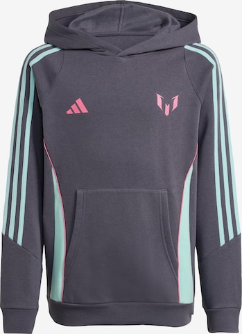 ADIDAS PERFORMANCE Athletic Sweatshirt 'Messi' in Grey: front