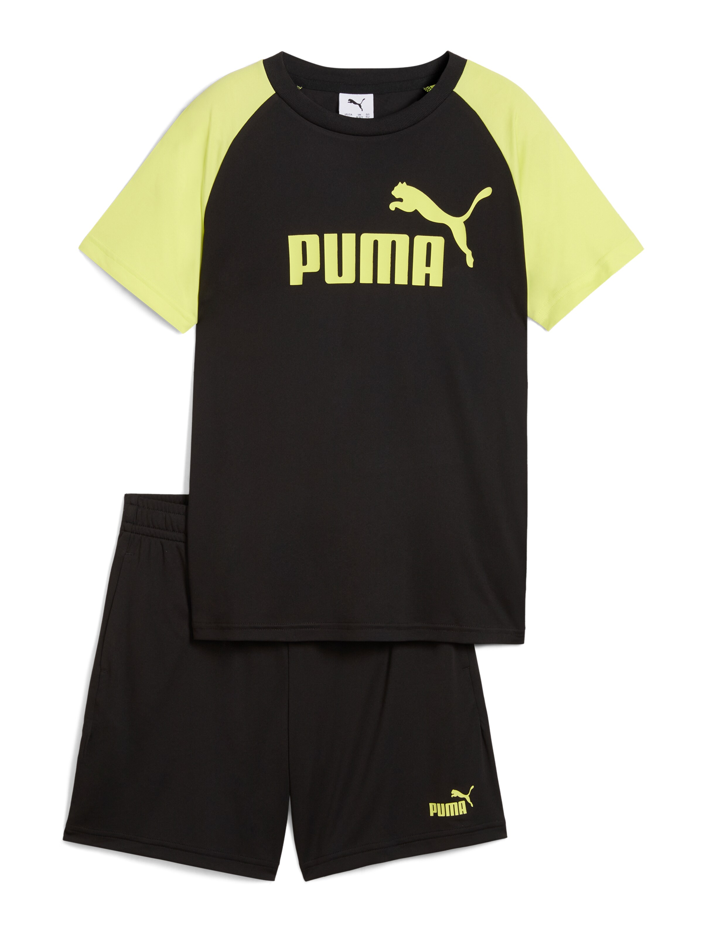 Costum de trening 'Ess No.1' de la PUMA pe negru: față
