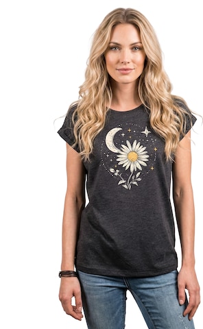 MAKAYA Shirt 'Daisy Stars' in Grey: front