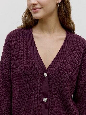 Cardigan 'VMLEALIGHT' VERO MODA en rouge