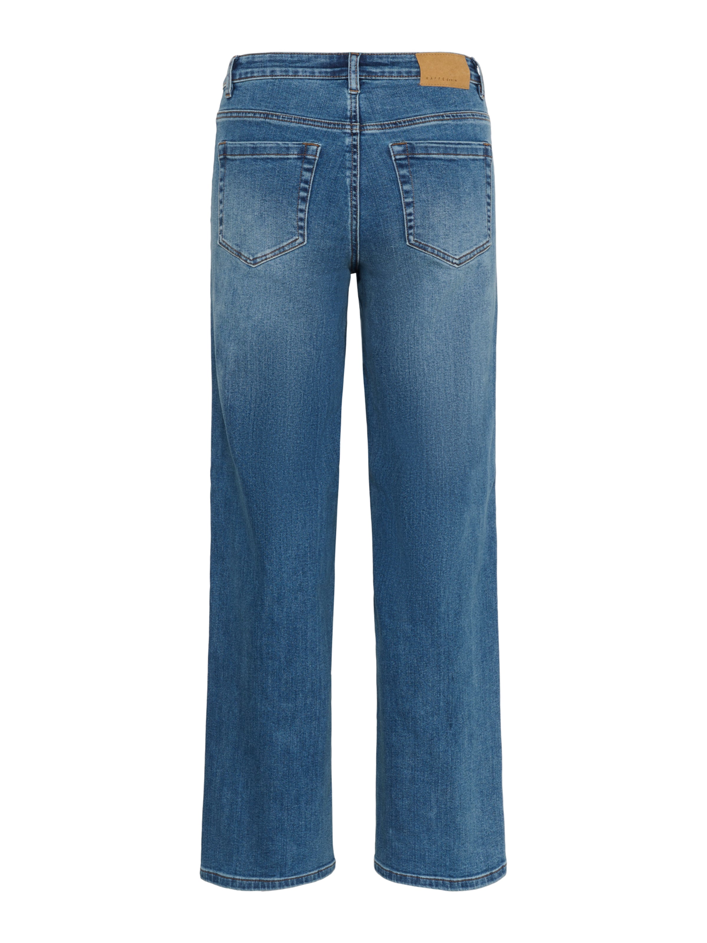 Kaffe Wide leg Jeans 'KABrook' in Blauw