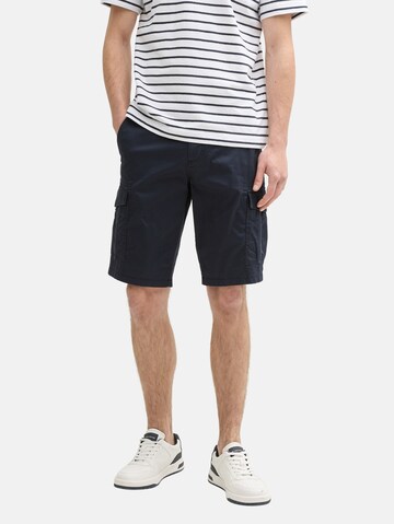 TOM TAILOR Loosefit Kalhoty – modrá: přední strana
