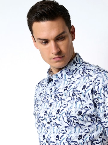 DESOTO Slim fit Button Up Shirt in Blue