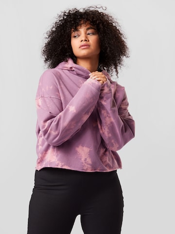 Urban Classics Sweatshirt in Purple: front