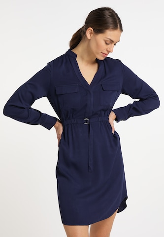 Robe usha BLUE LABEL en bleu : devant