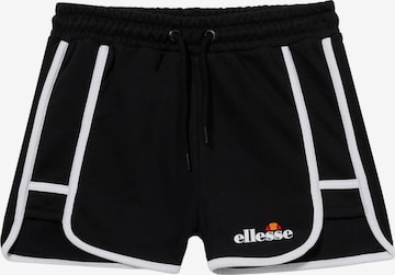 ELLESSE Regular Housut 'Renetina' värissä musta: etupuoli