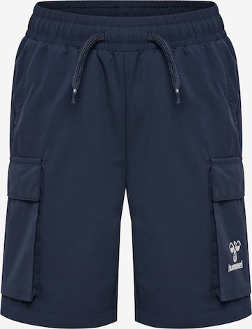 Hummel Regular Pants in Blue: front