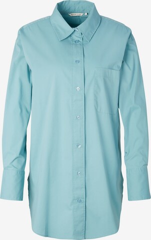 TOM TAILOR DENIM Bluse in Blau: predná strana