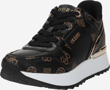 Baskets basses 'KADDY' GUESS en noir : devant