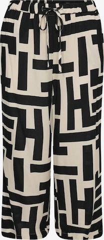 Wasabi Concept Wide Leg Housut 'Alva' värissä musta: etupuoli